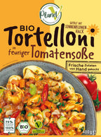 Bio Tortellini in feuriger Tomatensoße