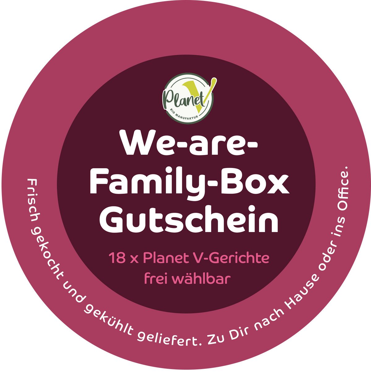 Planet V We-are-family-Box Gutschein