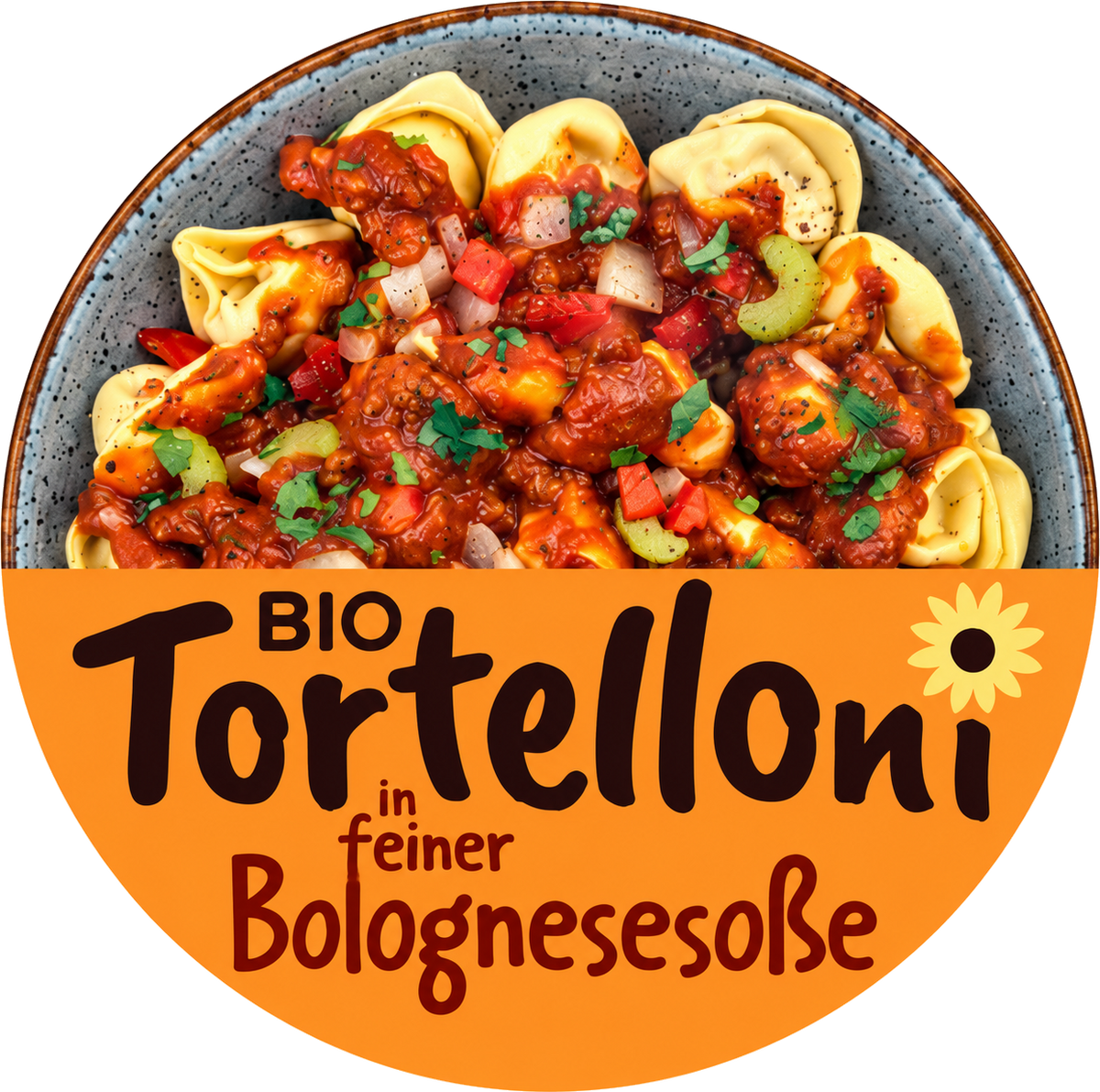 Bio Tortellini in feiner Bolognesesoße