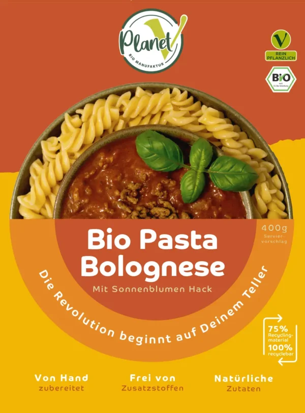 bio pasta bolognese frischegericht